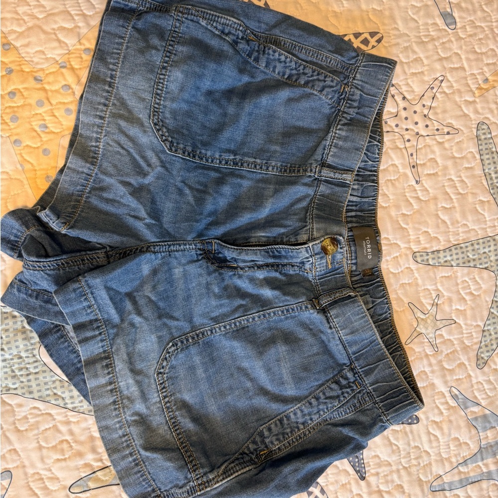 Torrid Brand Blue Denim Shorts